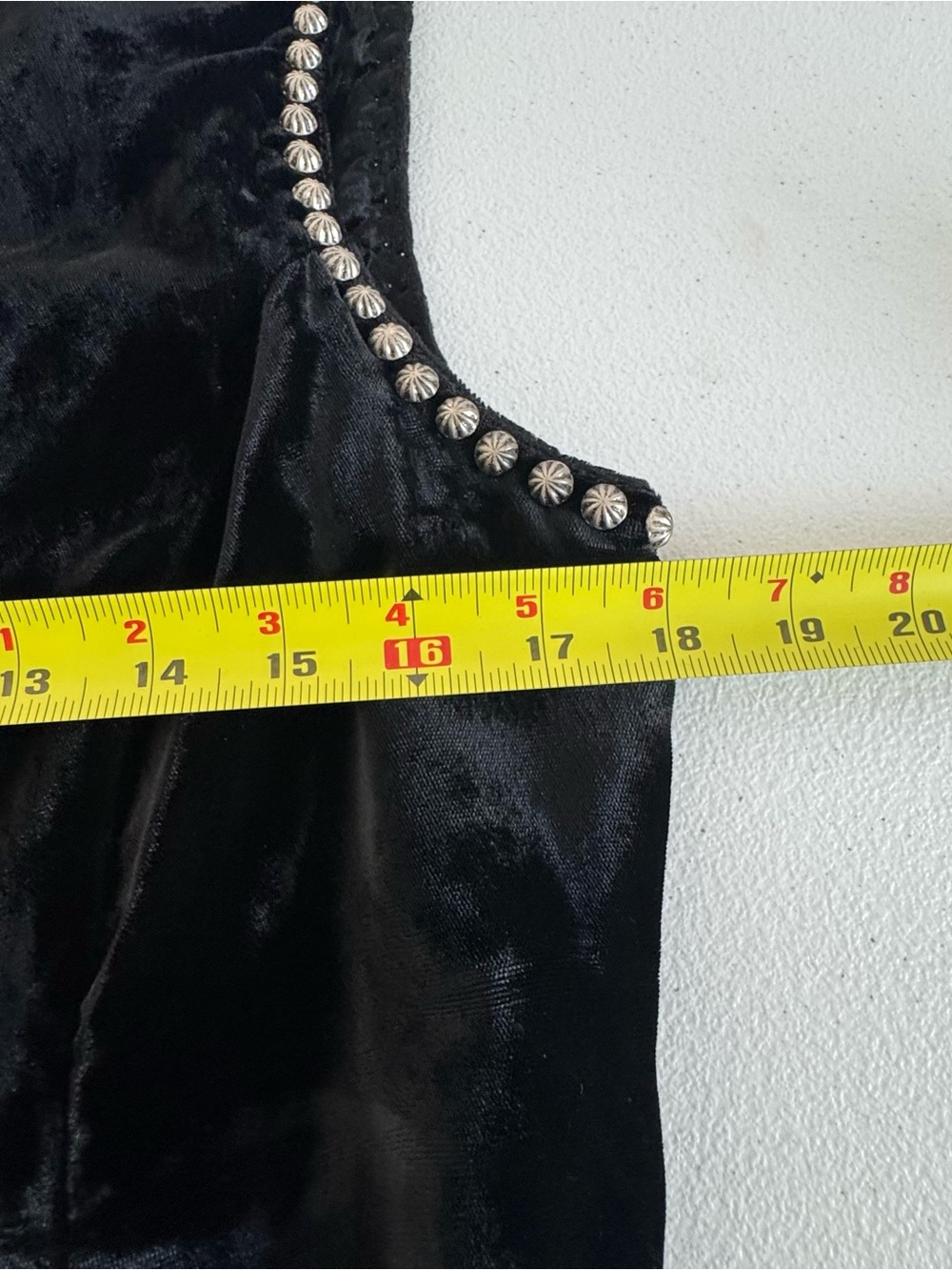 Double D Ranch Wear Black Velvet Vest Size M - Picture 9 of 11